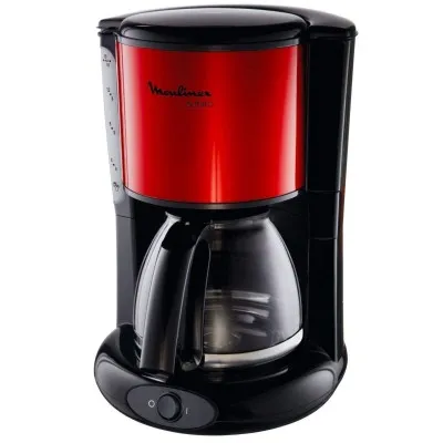 Cafetière Subito 1000W Moulinex -Rouge & Noir