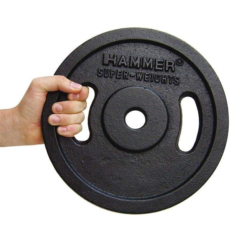 Paire de disque de musculation 2x10 kg HAMMER -Noir (4655)
