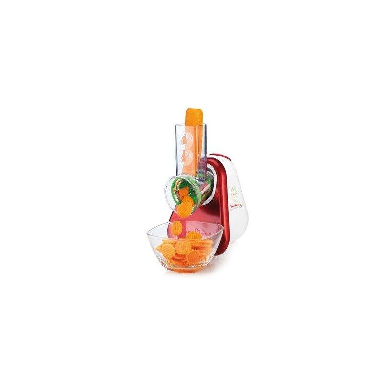 Hachoir multifonctions Fresh Express Moulinex 150W -BLANC & ROUGE (DJ755G32) MOULINEX - 4 chez affariyet moins cher
