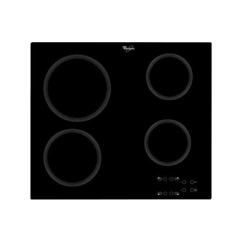 Table de cuisson vitrocéramique WHIRLPOOL 58cm Noir (AKT8090/NE) whirlpool - 1