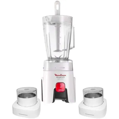 Blender + 2 Moulins À Café MOULINEX 500W -Blanc