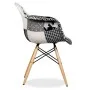 CHAISE PATCHWORK Noire et Blanche