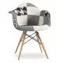 CHAISE PATCHWORK Noire et Blanche