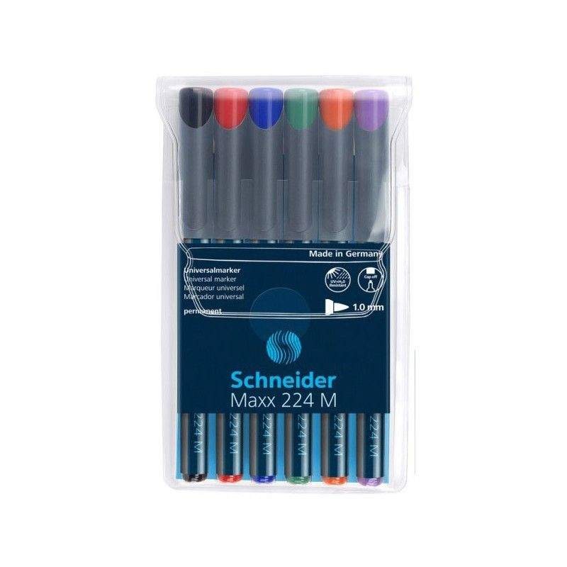 Pochette 6 Marqueur Schneider OHP 222 Fine (5002034112296) Schneider - 1
