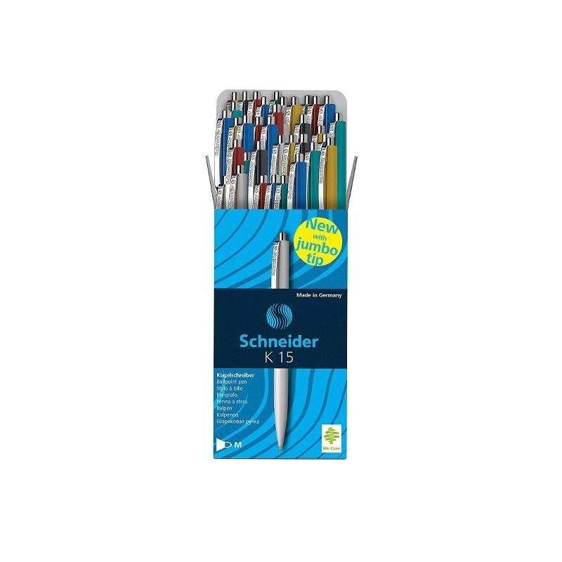 Pack de 50 Stylos a bille SCHNEIDER K15 (5002034003080) Schneider - 3