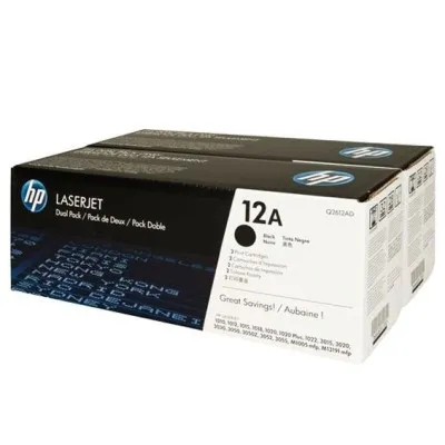 Pack de 2 Toner Laser Jet HP 12A Noir