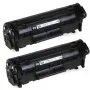 Pack de 2 Toner Laser Jet HP 12A Noir