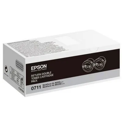 Pack de 2 Toners originaux EPSON 0711 Noir