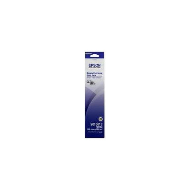 Ruban EPSON Noir -Packs de2- (C13S015613BA) EPSON - 1 Ruban EPSON Noir -Packs de2- (C13S015613BA) EPSON - 1