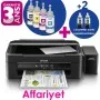 Imprimante EPSON L382 + 2 bouteilles noires supplémentaires