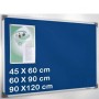 Tableau d'affichage tissu bleu 90X120 (120129) - 1