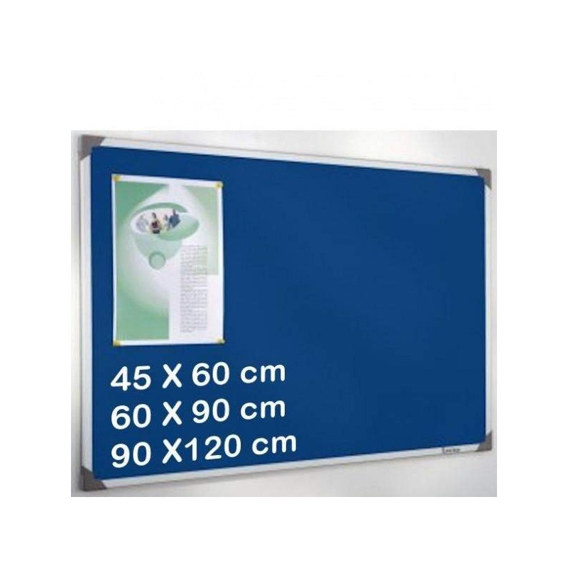 Tableau d'affichage tissu bleu 90X120 (120129)  - 1