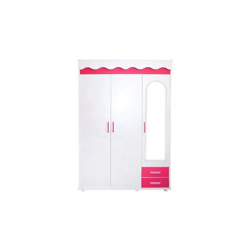 CHAMBRE ENFANT ALICE ROSE MAGENTA /LIT+TN+PENDERIE (CHE15RS000) SOTUFAB - 1 chez affariyet pas cher