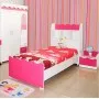 Chambre Enfant Alice Rose Magenta /Lit+Tn+Penderie SOTUFAB