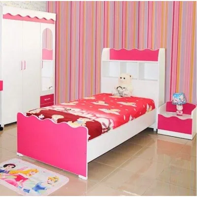 Chambre Enfant Alice Rose Magenta /Lit+Tn+Penderie SOTUFAB