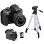 Nikon D3300+ Objectif Nikkor 18-55mm+ Trépied ou Sacoche