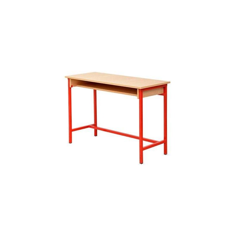 Table écolier biplace avec étagère en bois 110x 45 x 75 SOTUFAB (TE11) SOTUFAB - 3 - pas cher chez affariyet