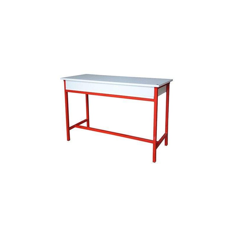 Table écolier biplace avec étagère en bois 110x 45 x 75 SOTUFAB (TE11) SOTUFAB - 4 - chez affariyet