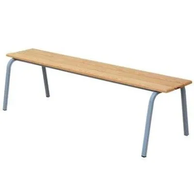 BANQUETTE RÉFECTOIRE A LATTES BOIS VERNIS 180 X 35 CM SOTUFAB (EM11)