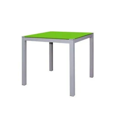 Table Serena Top En Verre 80 X 80 CM SOTUFAB