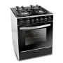 CUISINIÉRE À GAZ 4 FEUX 60CM UNIONAIRE -NOIR (C6060GS-AC-383-IDH-S)