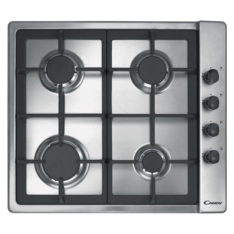 Plaque de cuisson CANDY 4 feux -Inox- (CLG64SGX) Candy - 1 Plaque de cuisson CANDY 4 feux -Inox- (CLG64SGX) Candy - 1