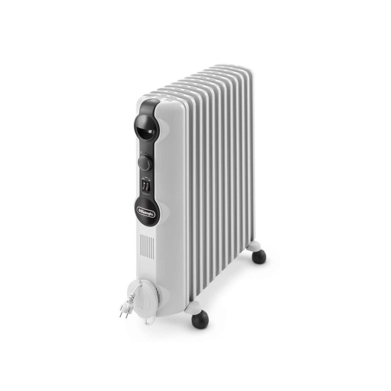 Radiateur électrique à bain d'huile DeLonghi TRD41025, 2500w 75 m³ Blanc à  Prix Carrefour