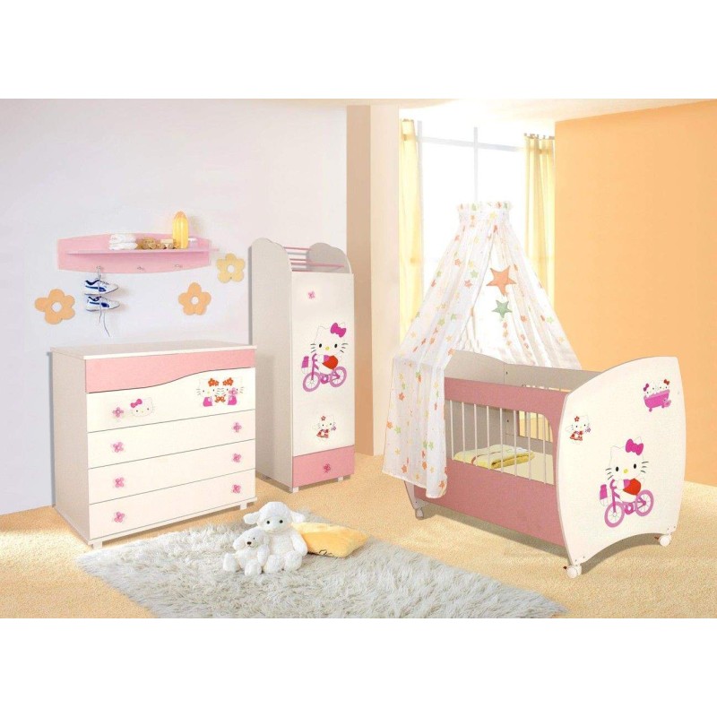 CHAMBRE BAMBINO SOTUFAB -ROSE/BLANC (CHB02RS00) SOTUFAB - 5 chez affariyet à bas prix