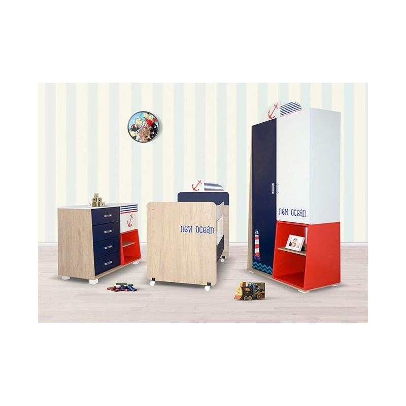 CHAMBRE BEBE MARIN 3P (CHB08DV/BL00) SOTUFAB - 3 chez affariyet à bas prix