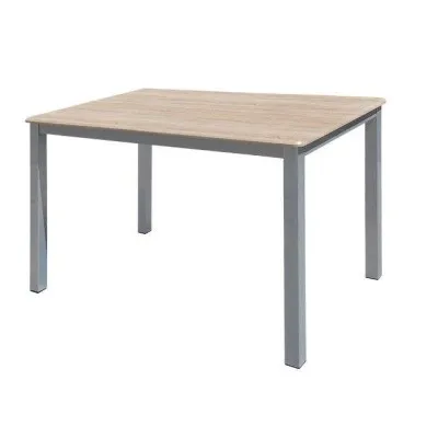 Table Serena PVC Chêne brut Socle Peinture 150X90 X75 CM SOTUFAB