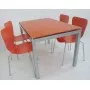 TABLE AGHATA VITRE PEINT 180*90