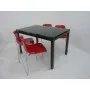 TABLE AGHATA VITRE PEINT 180*90