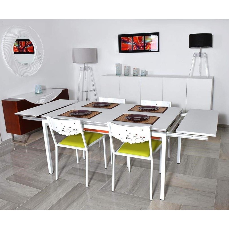 Table extensible 135x80 (T-EXT135x80) A.DESIGN - 1 - -chez affariyet pas cher