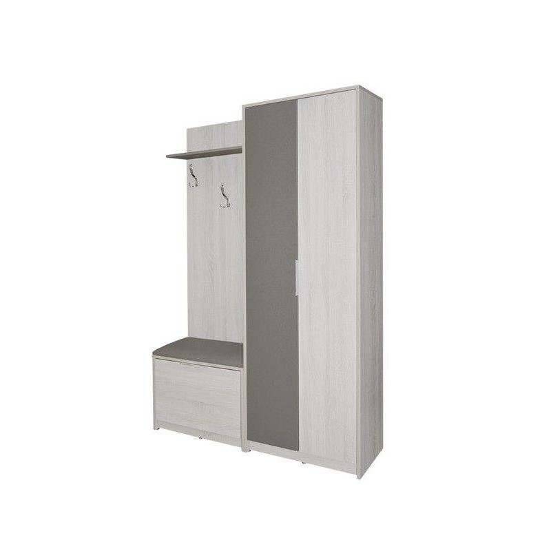 Meuble d'entrée SQUARE CHÊNE BRUT/MOKA SOTUFAB (PC25CB/MK00) SOTUFAB - 2 chez affariyet à bas prix