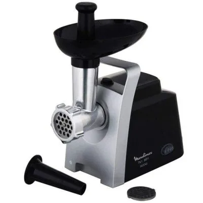 Hachoir À Viande Moulinex 1400W -Noir & Argent