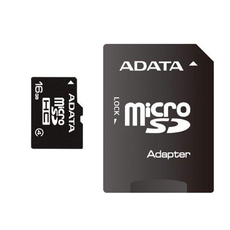 ADATA MICRO SDHC 16GB CLASS4 AVEC ADAPTATEUR MICRO SD - (AUSDH16GCL4-RA1) ADATA - 2 chez affariyet pas cher