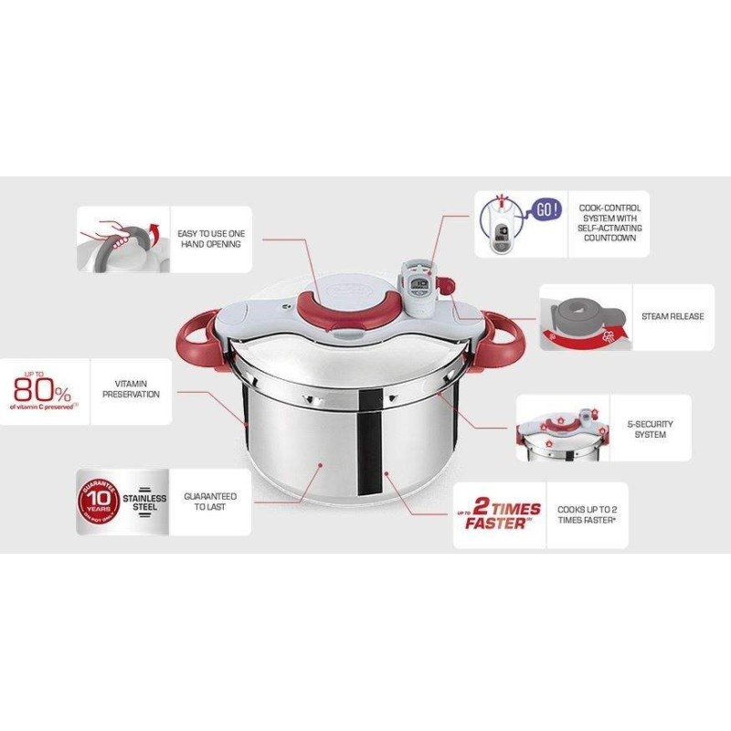 Cocotte minute perfect 7.5L TEFAL (P4624831) TEFAL - 4 chez affariyet pas cher