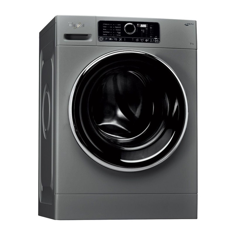 Lave linge frontale WHIRLPOOL 7kg Silver (FSCR70410S) whirlpool - 1 Lave linge frontale WHIRLPOOL 7kg Silver (FSCR70410S) whirlpool - 1