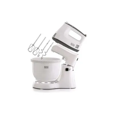 Batteur Avec Bol 300 W Black & Decker -Blanc