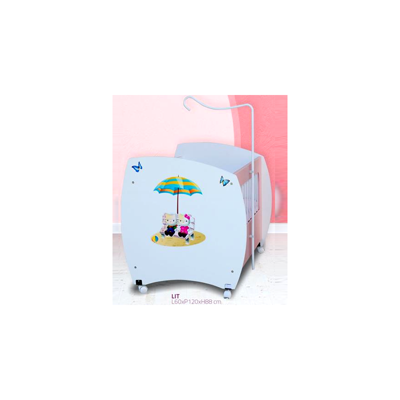 CHAMBRE BAMBINO SOTUFAB -ROSE/BLANC (CHB02RS00) SOTUFAB - 3 chez affariyet à bas prix