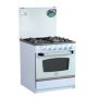 CUISINIERE 60*60 AZUR Blanc top Inox (AZ6060W) Azur - 1 chez affariyet pas cher