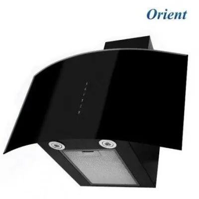 Hotte décoratif vitrée Orient 90cm - Noir
