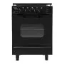 CUISINIÉRE À GAZ 4 FEUX 60CM CONDOR -NOIR