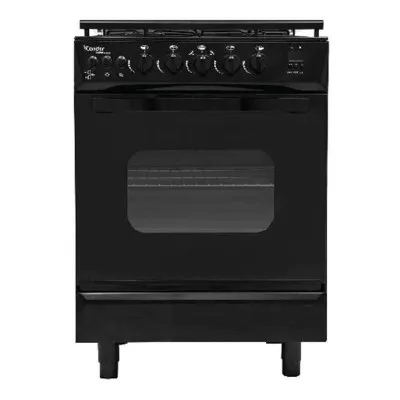 CUISINIÉRE À GAZ 4 FEUX 60CM CONDOR -NOIR