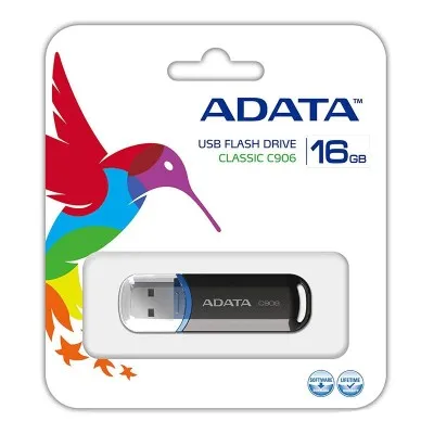 CLE USB ADATA 16 Go Noir (AC906-16G-RBK)