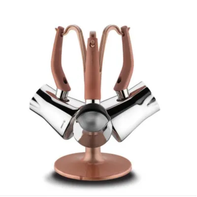 Lot de 3 pots à café turk Korkmaz Rosa Vita Inox A1237