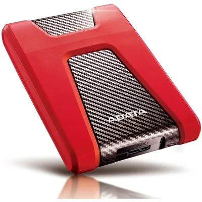 Disque dur externe Anti Choc Adata - Rouge (AHD650-2TU31-CRD)
