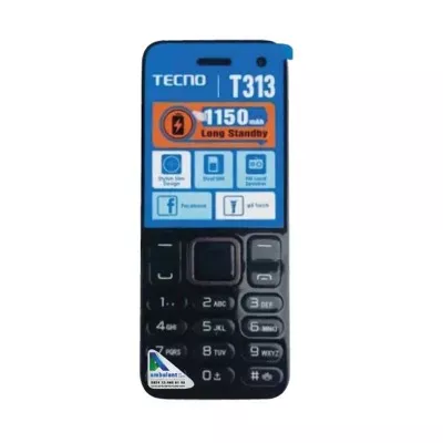 Téléphone Portable TECNO T313 Double SIM Noir (TECNO-T313)