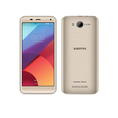 TÉLÉPHONE PORTABLE EVERTEK V5 PLUS  4G DOUBLE SIM GOLD (EV-V5PLUS)