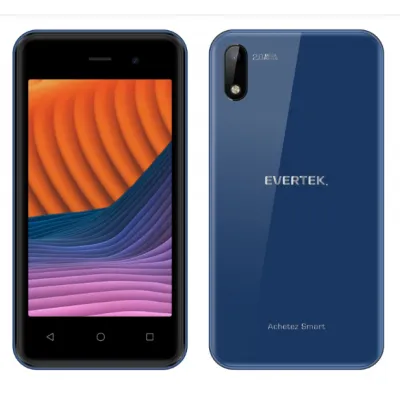 TÉLÉPHONE PORTABLE EVERTEK  3G DOUBLE SIM BLEU (EV-M10-NANO)